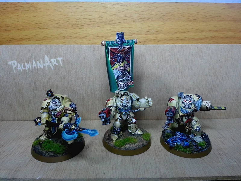 Terminators Deathwing con estandarte pintado a mano