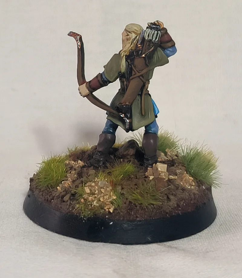 Legolas con el arco, vista lateral